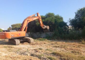 εργασίες αντιπλημμυρικού καναλιού